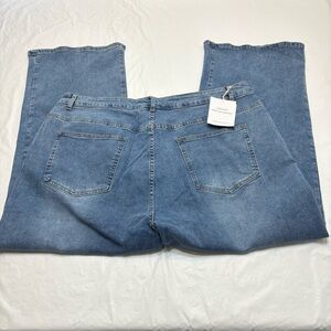 Leiji Jeans Denim High Rise Stretch Straight Women’s 4XL 20 NEW